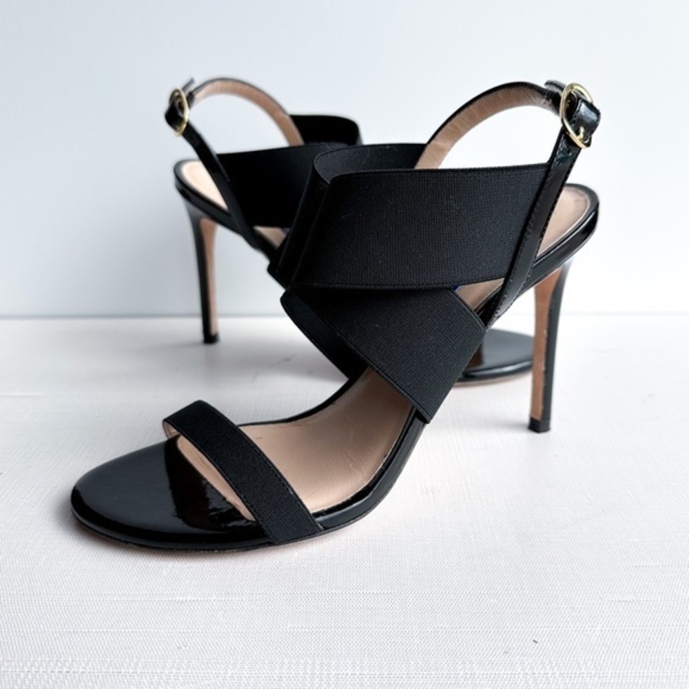 Stuart Weitzman Patent Stilletto Sandal